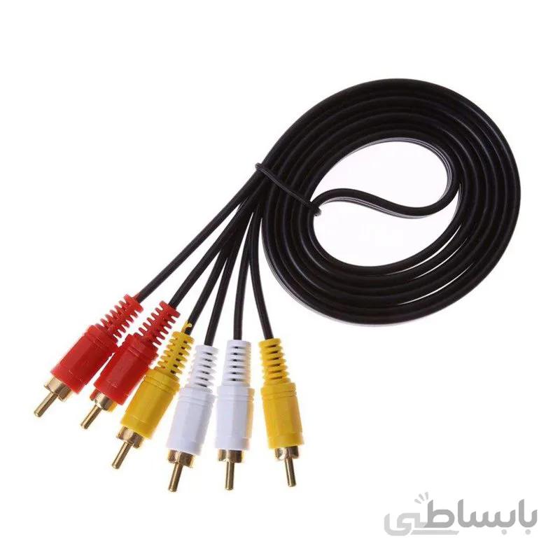 کابل تبدیل RCA 3 به RCA 3 دی نت به طول 10 متر