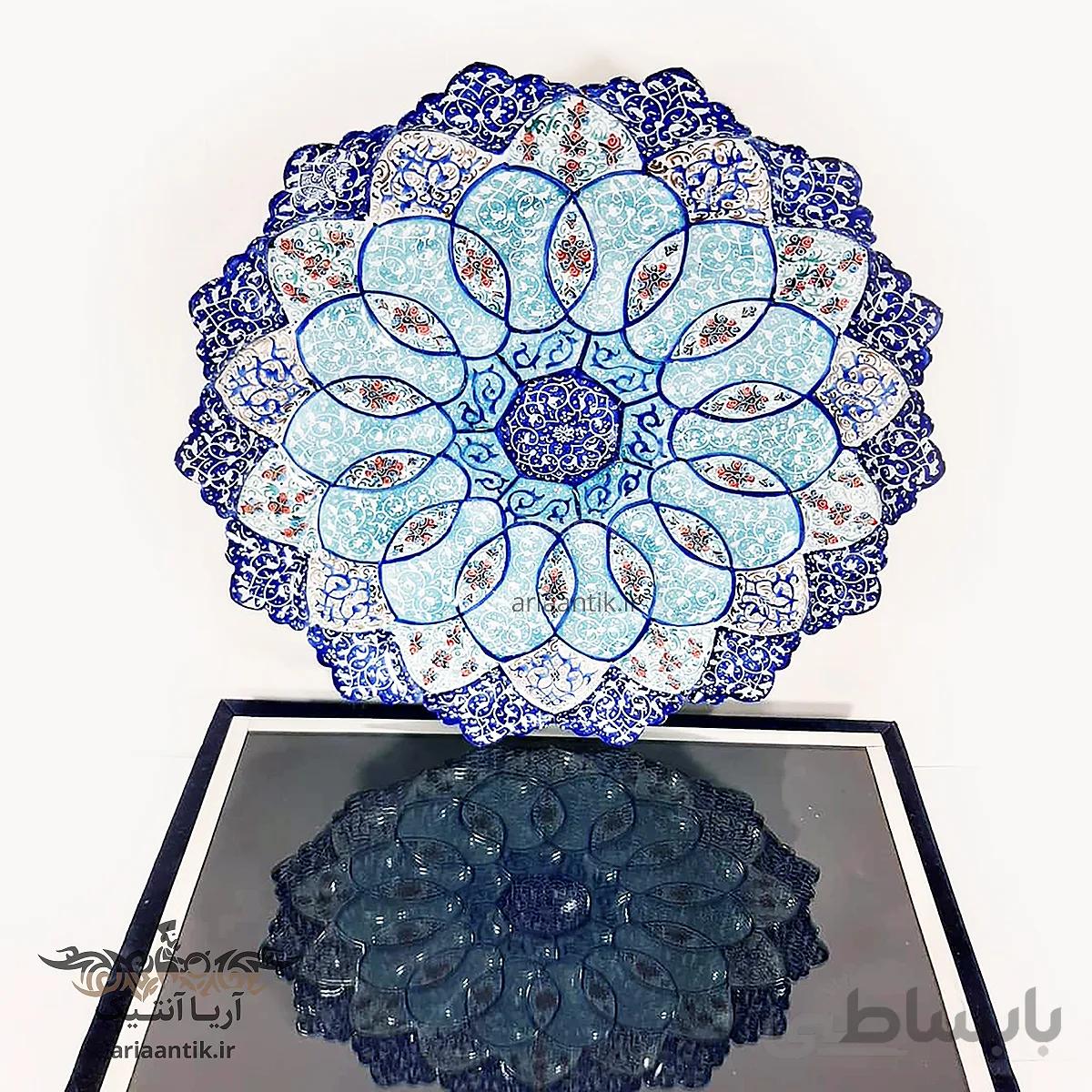 دیوار کوب مسی مینا کاری