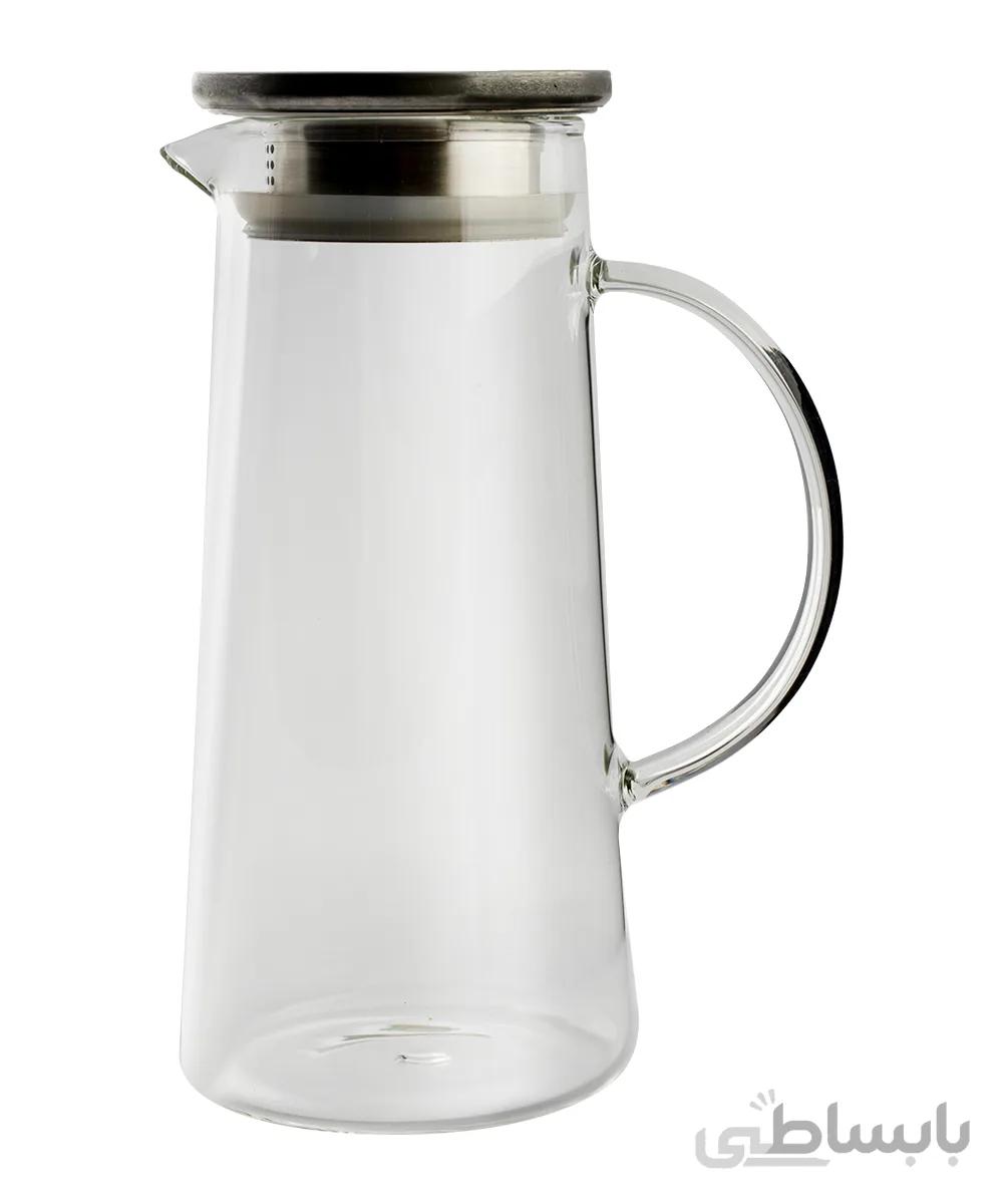پارچ پیرکس 1200 میلی لیتری با درب فلزی