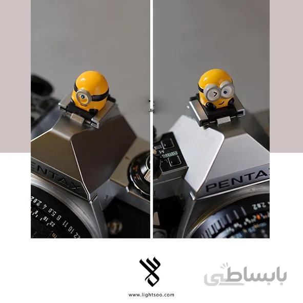 درپوش کفشک فلاش‌ دوربین (مینیون دو چشمی)