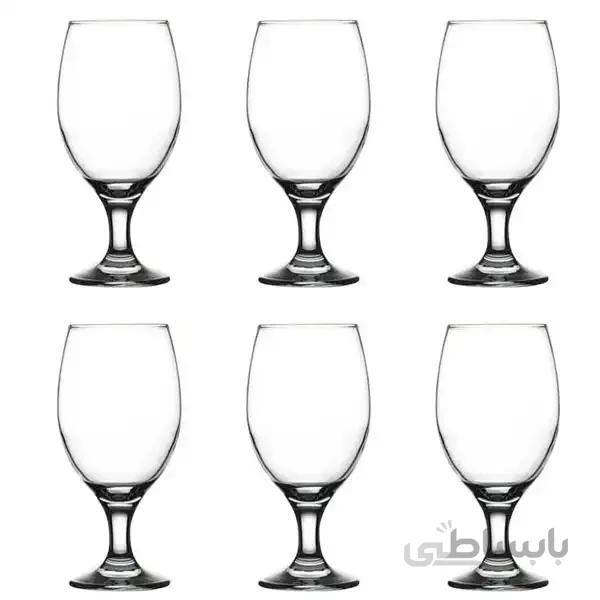 لیوان پایه بلند پاشاباغچه کد 44417 بسته 6 عددی