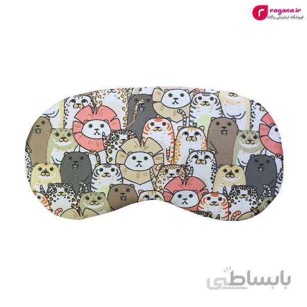 چشم بند کمپرس دار طرح شیر و ببر کد R215314
