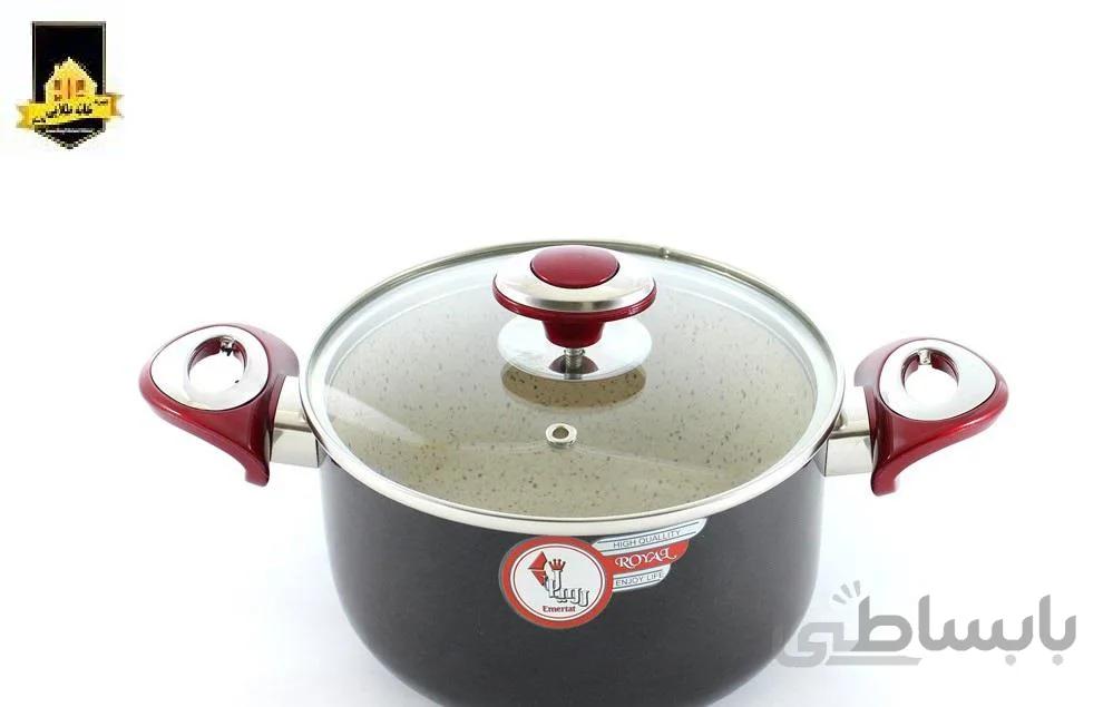 قابلمه رویال گرانیت سایز20 جنس گرانیت نچسب