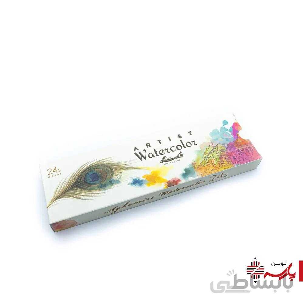 آبرنگ 24 رنگ آرتیست آقامیری