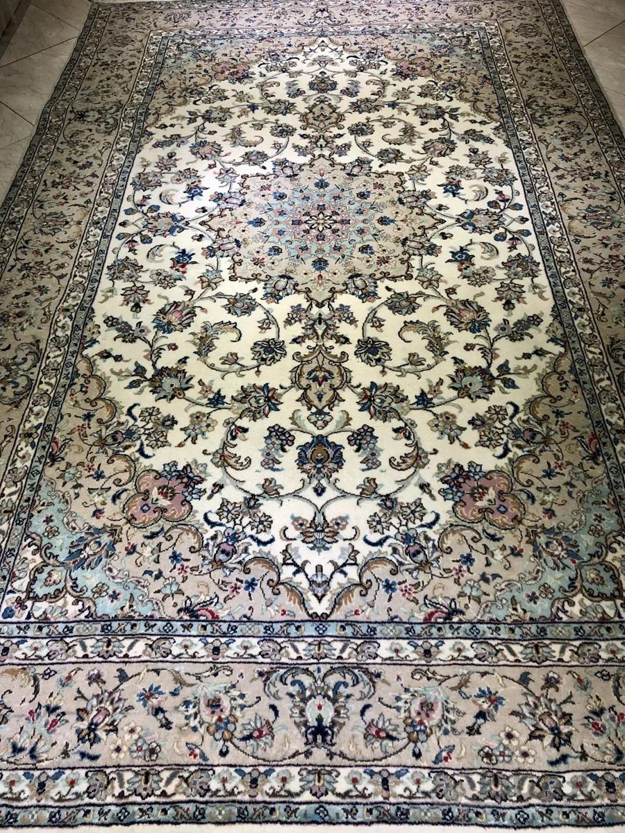 فرش دستبافت جفت ۶ متری اردکان کرم