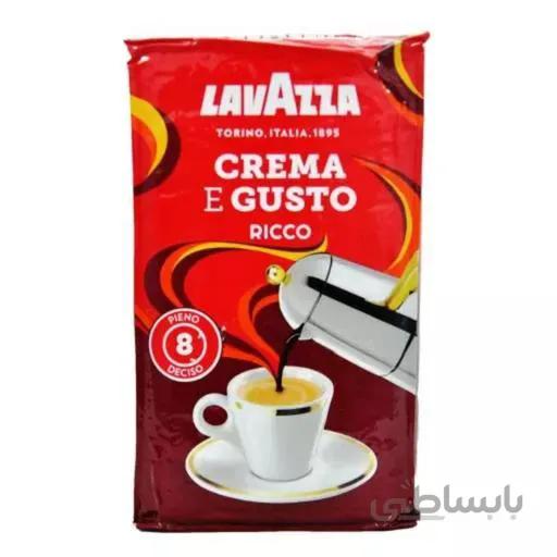 قهوه لاوازا کرما گوستو ریکو 250 گرمی ا Lavazza Crema E Gusto Ricco 250 gr