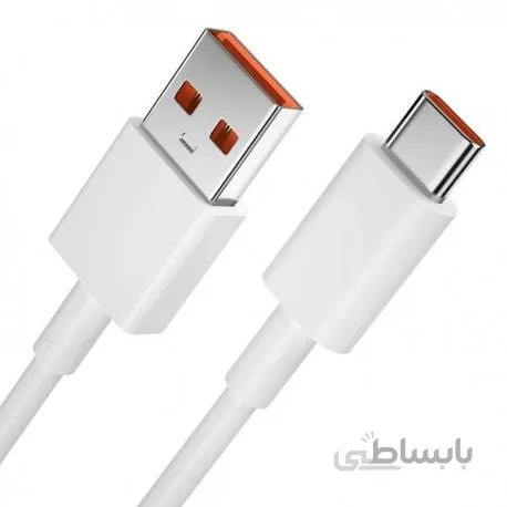 کابل تبدیل USB به USB-C شیائومی مدل توربو شارژ طول 1 متر