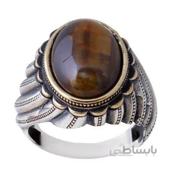 انگشتر نقره مردانه کد AM 511