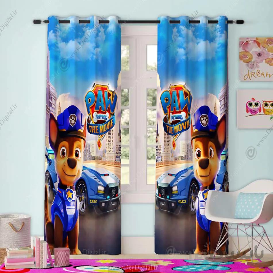 پرده چاپی سگ نگهبان چس pk-4148