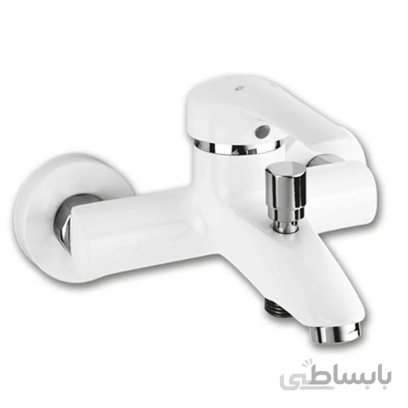 شیر حمام کسری مدل آبتین سفید