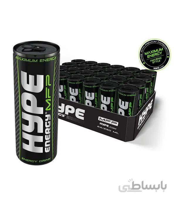 نوشیدنی انرژی زا 250 میلی لیتر هایپ خارجی Hype MFP پک 24 عددی