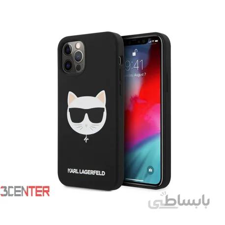 قاب سیلیکونی آیفون 12 و 12 پرو طرح گربه کارل CG Mobile iphone 12/12 Pro Karl Lagerfeld Silicone Case