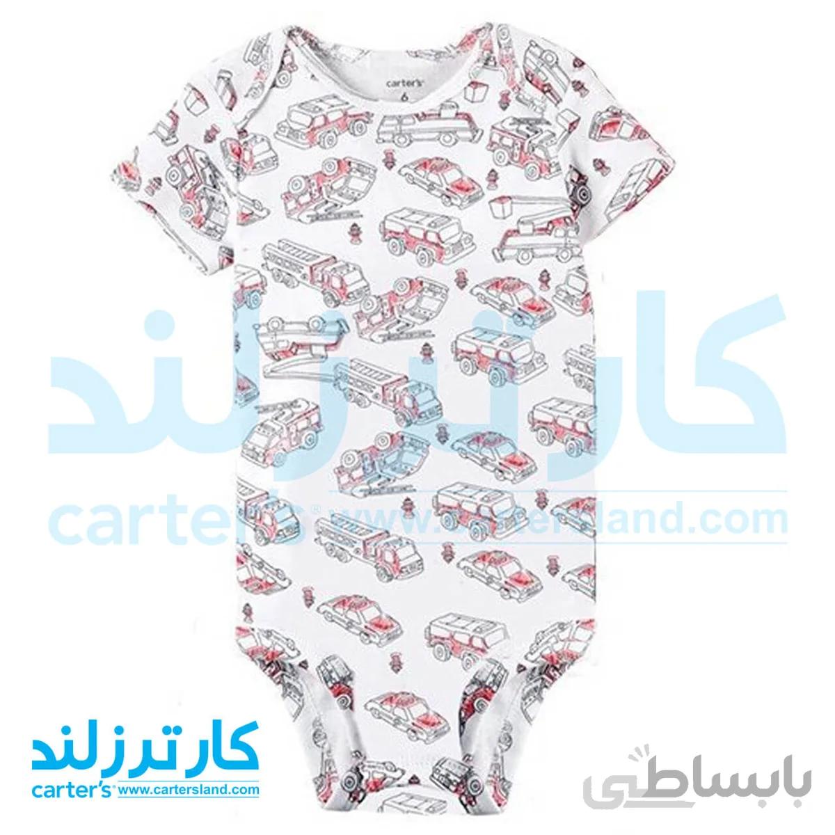 بادی آستین کوتاه نوزادی پسرانه کارترز کد 1756