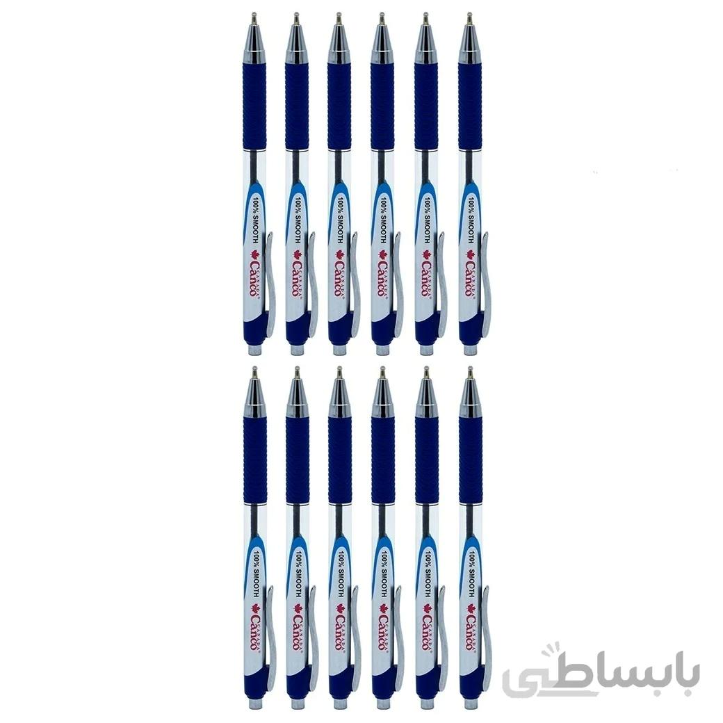خودکار جیبی کنکوکانادا مدل canco canada top ball nano pen قطرنوشتاری 1 میلیمتر مجموعه 12 عددی