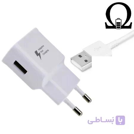 شارژر سریع اصلی موبایل سامسونگ Galaxy A7 2017 به همراه کابل USB-C اصلی