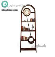 ساعت کنار سالنی مدرن چوبی لوتوس قهوه ای مدل GB-999