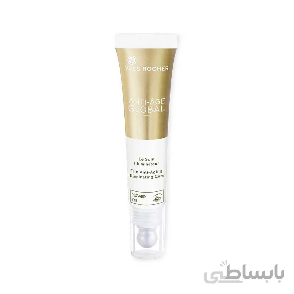 کرم دور چشم ایوروشه مدل anti age global حجم 15 میلی لیتر ا regard eye yves rocher model anti age global 15ml