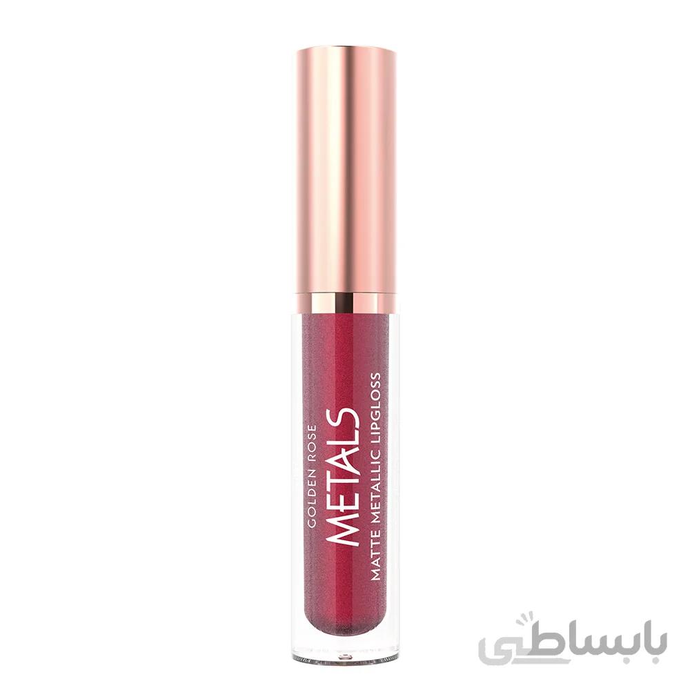 رژ لب مایع گلدن رز مدل Metals شماره 57 ا Golden Rose Metals Liquid Lipstick No. 57
