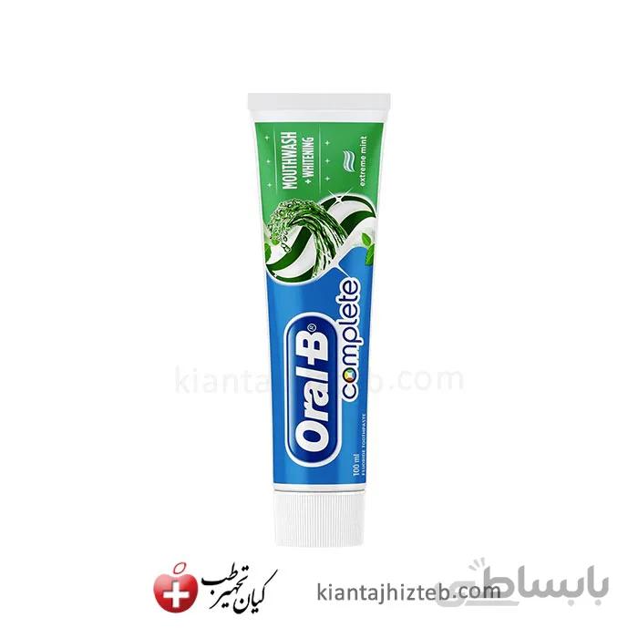 خمیر دندان اورال بی مدل Complete نعنایی حجم 100 گرم