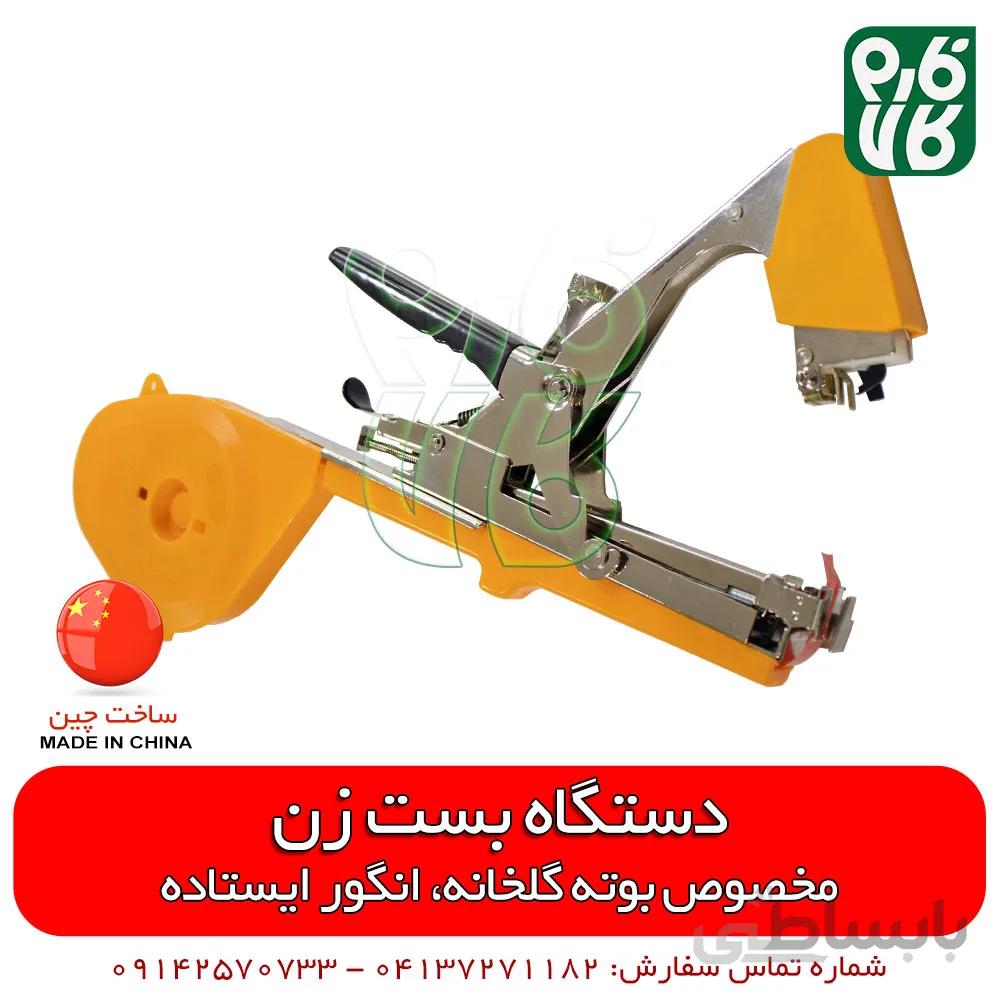 بست زن بوته گلخانه و انگور ایستاده