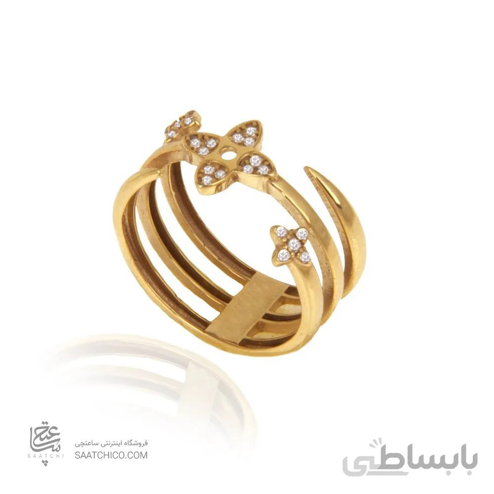 انگشتر طلا زنانه طرح لویی ویتون کد CR419