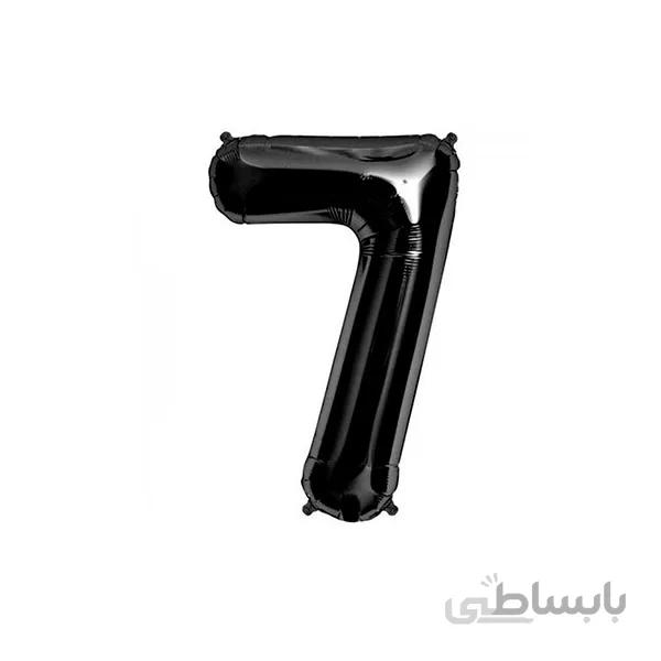 بادکنک فویلی مشکی عدد 7 سایز 32 اینچ