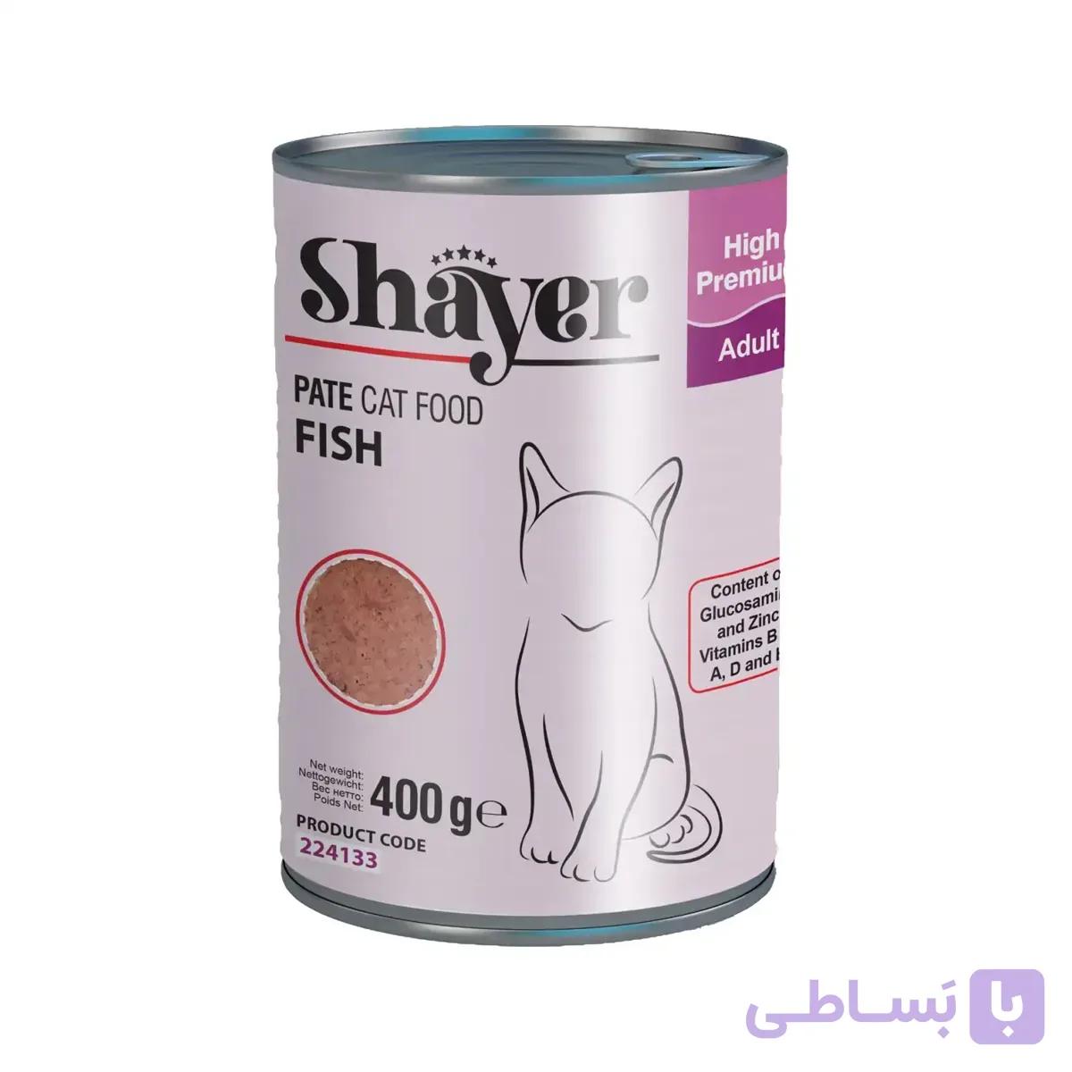 کنسرو گربه شایر با طعم ماهی 400 گرم