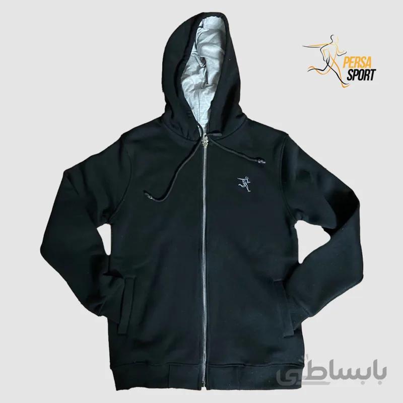 سویشرت کلاهدار مشکی پرسااسپرت Jungle Black