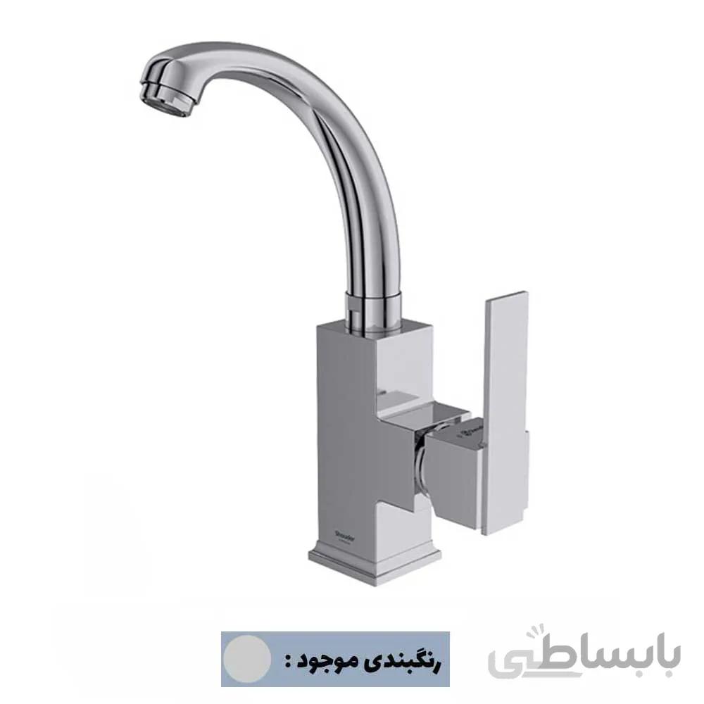 شیر روشویی زدرا شودر مدل شارپ (کروم) ا Shouder