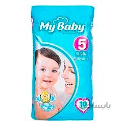 پوشک مای بیبی سایز 5 (بسته 10 عددی)