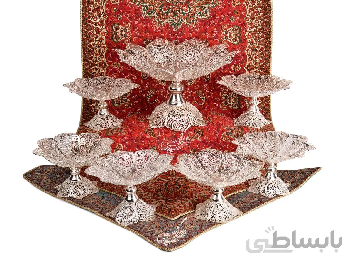 سرویس شیرینی خوری ملیله کاری