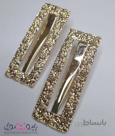 گیره انبری مستطیل طلایی