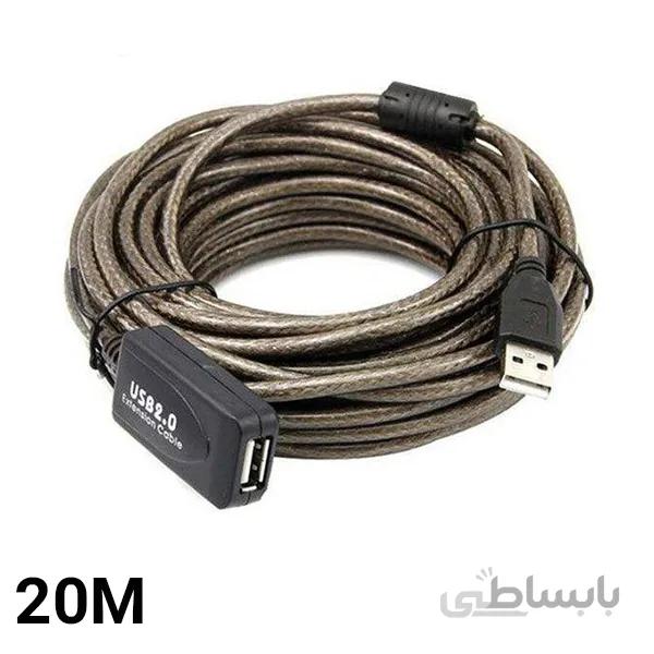 کابل افزایش طول 20 متری پی نت پک مقوایی