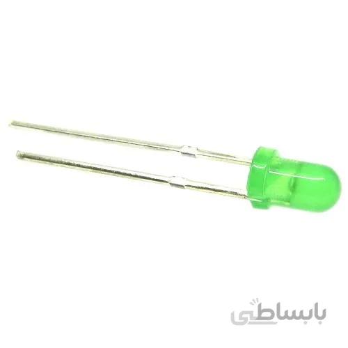 ال ای دی 3 میلی متر سبز مات