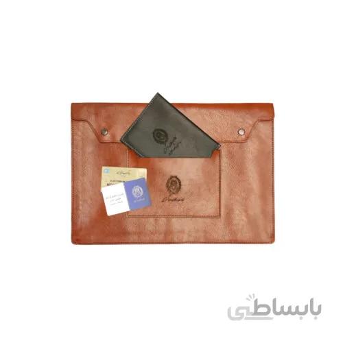 پوشه دکمه دار چرم وکلا