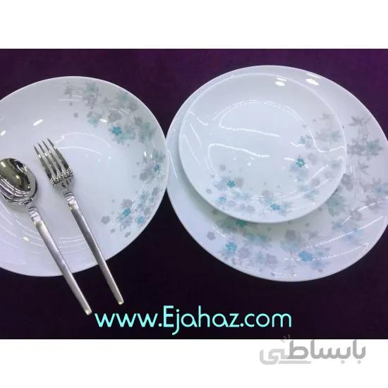 سرویس غذاخوری آرکوپال مقصود 26 پارچه گرد 006 فیروزه