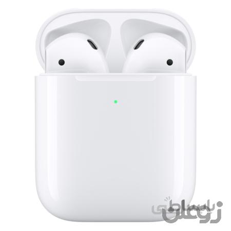 هدفون بی‌ سیم اپل مدل AirPods New Generation همراه با محفظه شارژ بی‌سیم - طرح اصلی