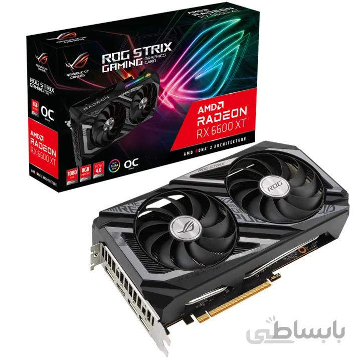 کارت گرافیک ایسوس مدل ASUS ROG STRIX RX6600 XT O8G GAMING ا ASUS ROG STRIX RX6600 XT O8G GAMING