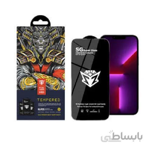محافظ صفحه نمایش اس جی مدل Super Glass مناسب برای گوشی موبایل اپل Iphone 13 pro ا SG Super Glass screen protector suitable for Apple Iphone 13 pro