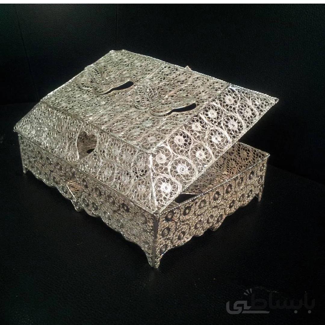 جعبه قرآن ملیله کاری کد ۱۰۴۴۱