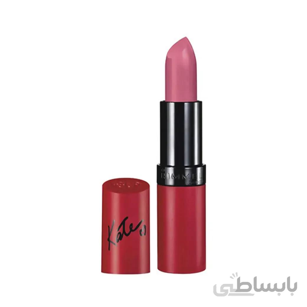 رژ لب جامد ریمل لاندن مدل مات لستینگ فینیش کیت kate ا Rimmel London Lipstick Matte Lasting Finish Kate