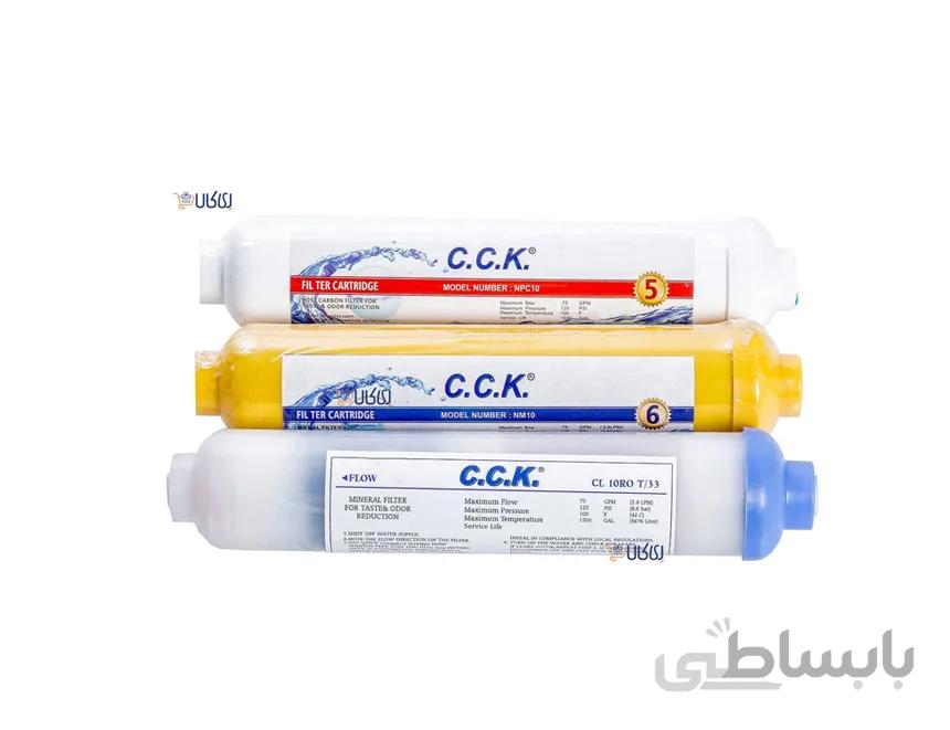 فیلتر دستگاه تصفیه آب خانگی سی سی کا C.C.K مجموعه 3 عددی