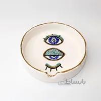 زیرسیگاری چشم نظر با لاستر طلا کد ۰۳