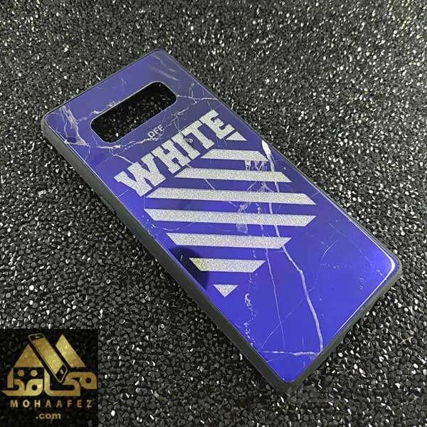 قاب Blue سامسونگ Note 8 طرح White off کد SA371E