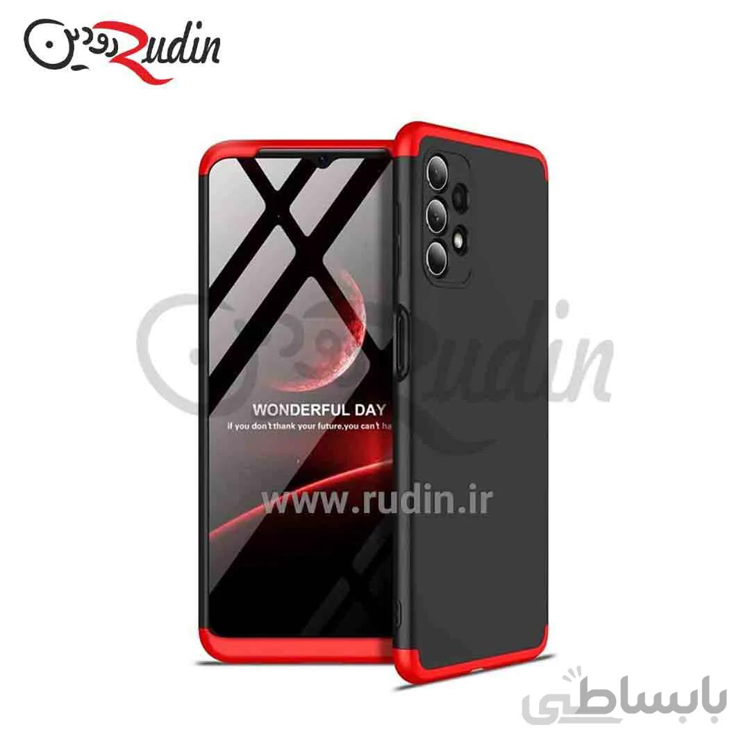 کاور ۳۶۰ درجه مدل GKK مناسب سامسونگ A72 4G/5G مشکی دور قرمز