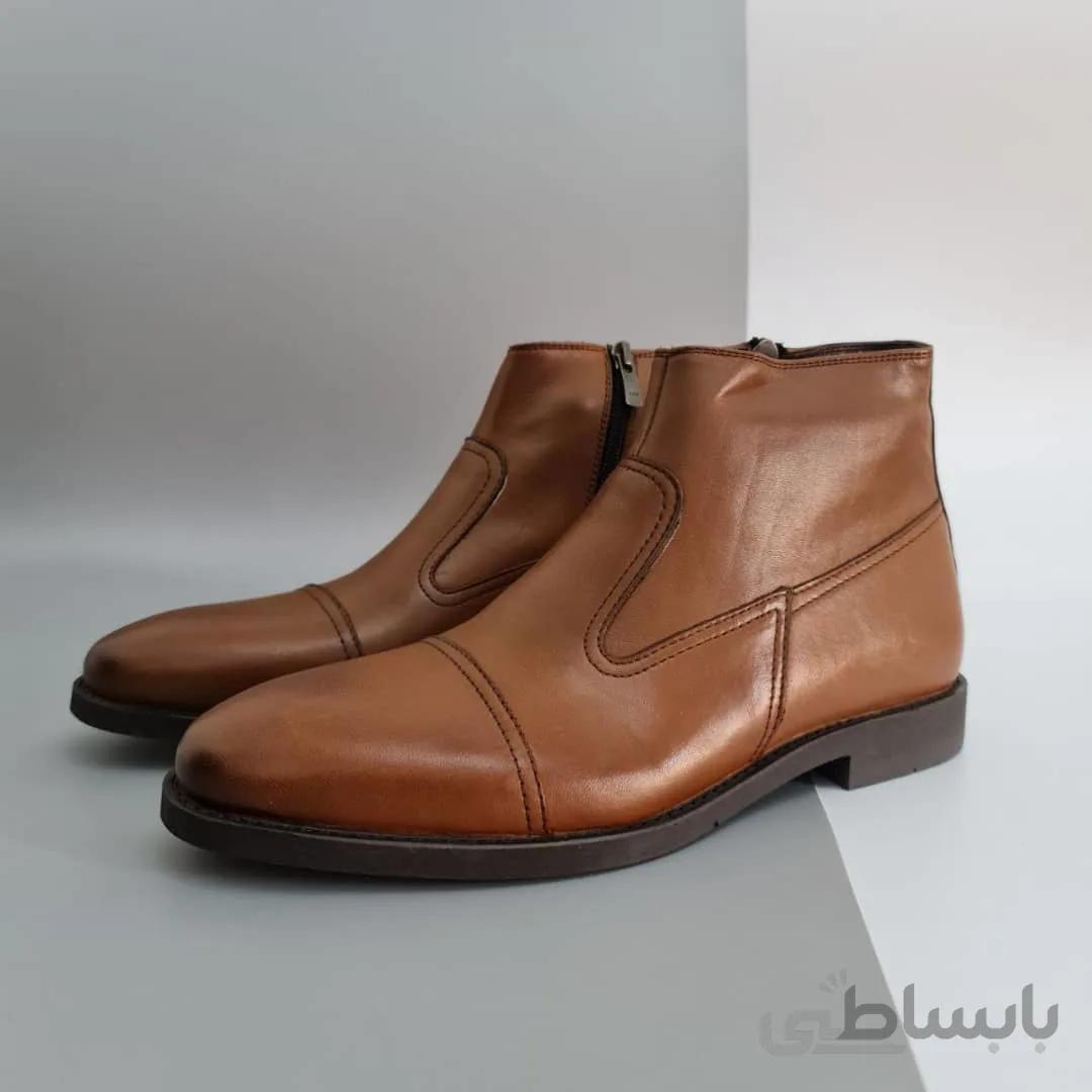 نیم بوت چرم طبیعی kb103