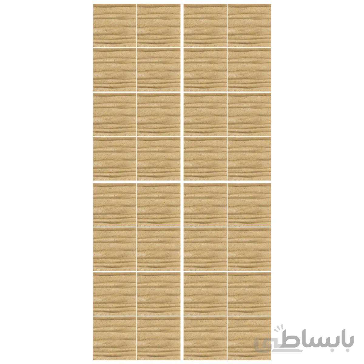 دیوارپوش تندیس و پیکره شهریار مدل امای کد W1010 08 بسته 32 عددی