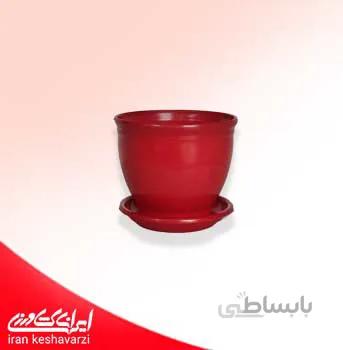 گلدان پلاستیکی گرد کلاسیک سایز کوچک مدل 3010