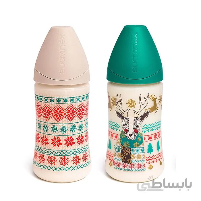 شیشه شیر طلقی طرحدار زمستانی 270 میل سواوینکس