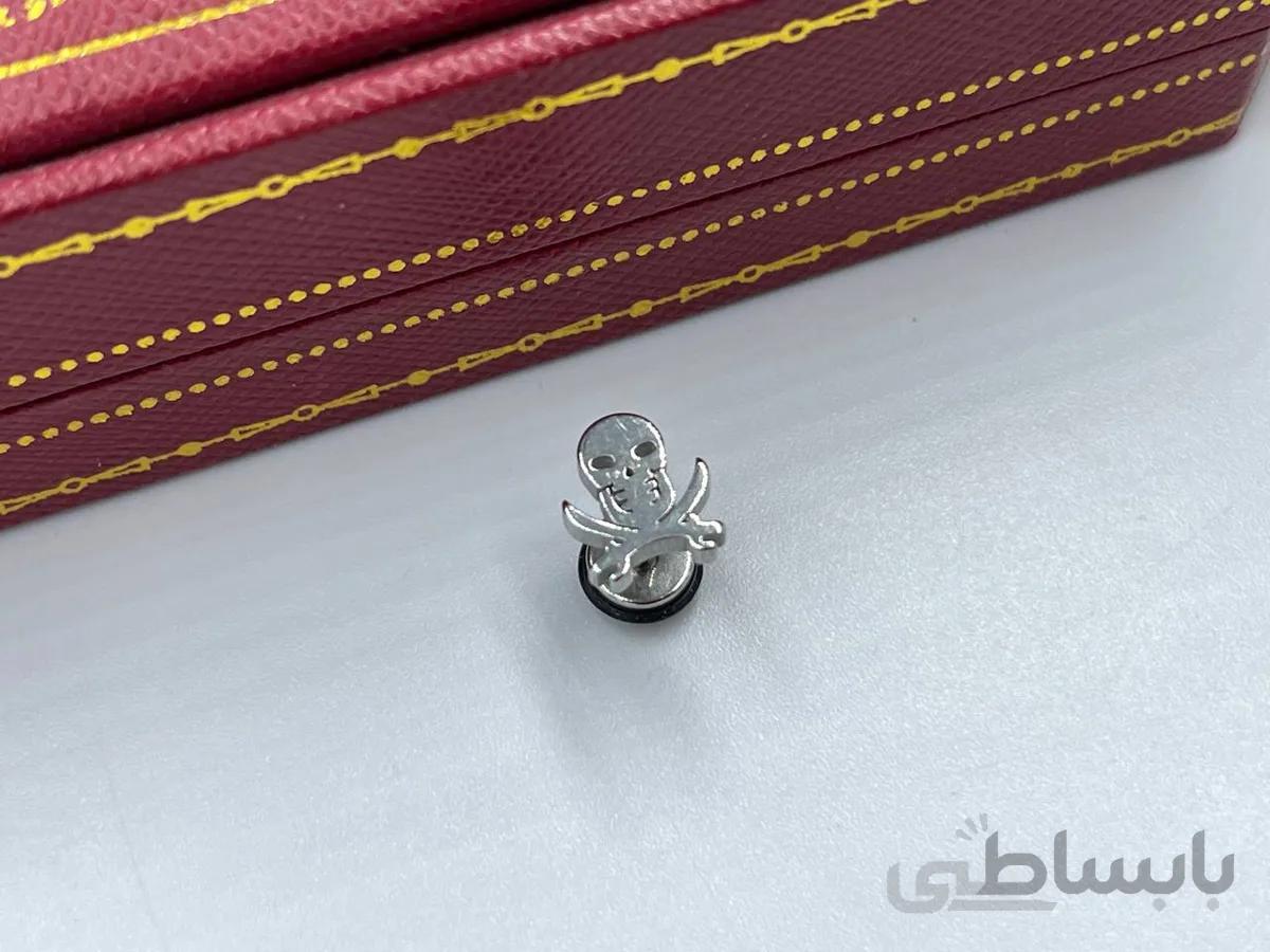 پیرسینگ طرح هشت پا نقره ای